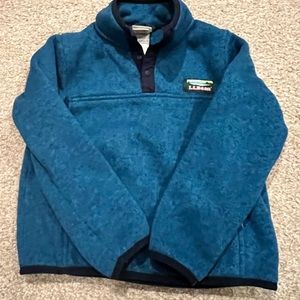 L.L. Bean Kids Blue Fleece Sweatshirt